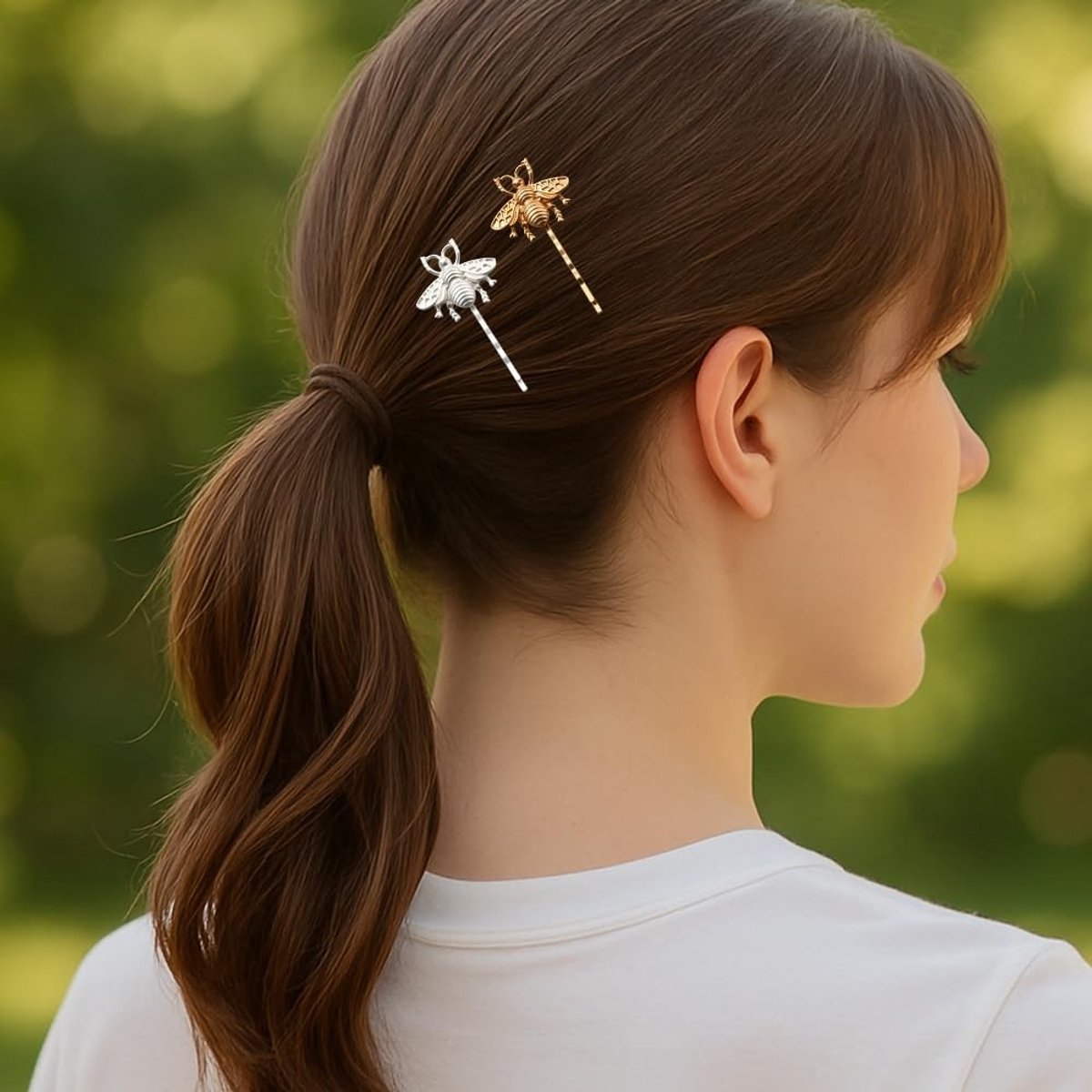 Dailygoods - 8 Stuks Bijen Haarspeldjes voor Vrouwen