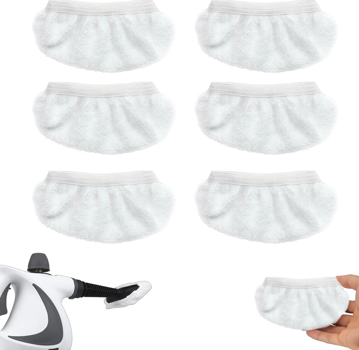 Dailygoods - Set van 6 Microvezeldoekjes voor Stoomreiniger