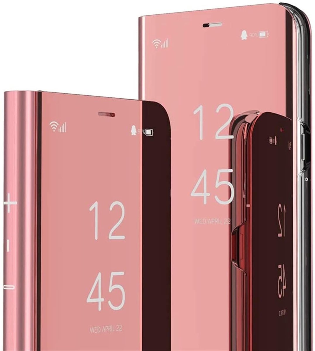 Dailygoods - Deluxe Flip Case voor Smartphone met Spiegel