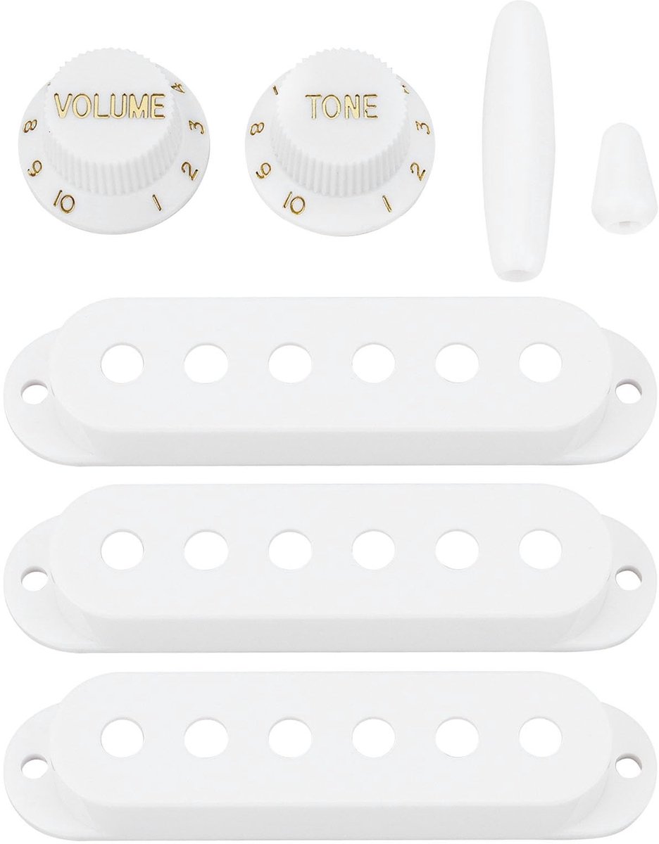 Dailygoods - Vintage-Stijl Pickup Covers met Accessoires voor Fender Stratocaster