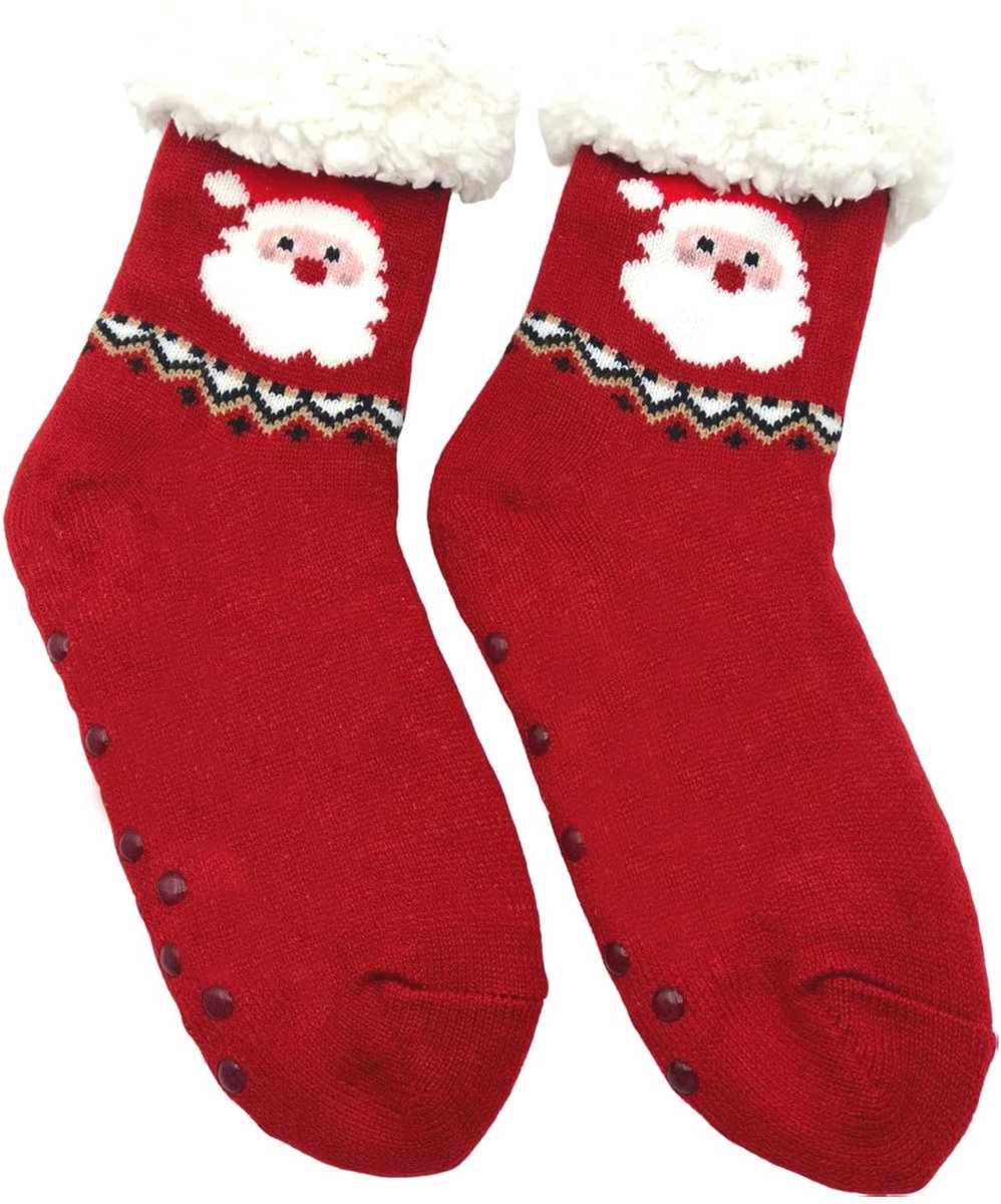 Cosensi - Dailygoods - Pluizige Dikke Warme Slippersokken voor Dames