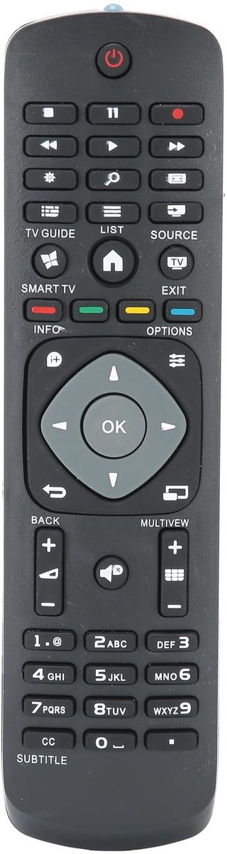 Cosensi - Dailygoods - Dailygoody - Universele Afstandsbediening - Compatibel met Philips TV - Compact en gebruiksvriendelijk - Afstandsbediening voor LCD en LED - Ideaal vo.