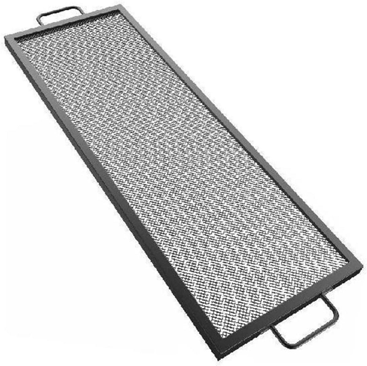 Vuurkorfrooster - Grillrooster Buiten - Buiten Koken - Duurzaam Staal - 32x15 Inch - Zwart