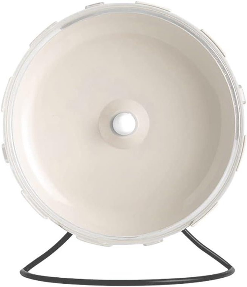 Hamster Wiel - Loopwiel Klein Dier - Dieren Beweging - Super Stil Ontwerp - 21cm Diameter - Wit