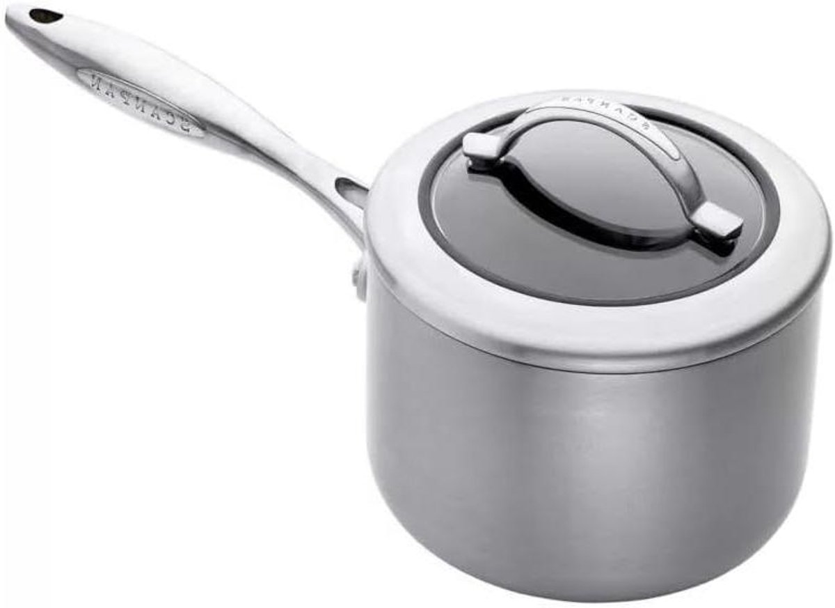 Steelpan - Kookpan - Maken van sauzen - 5-laags constructie - 1.8 Liter - Zilver