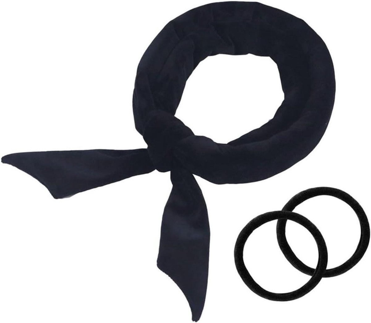 Haar Krulband - Zachte Kruller - Haar Stylen - Hittevrij Krullen - 156 cm - Zwart