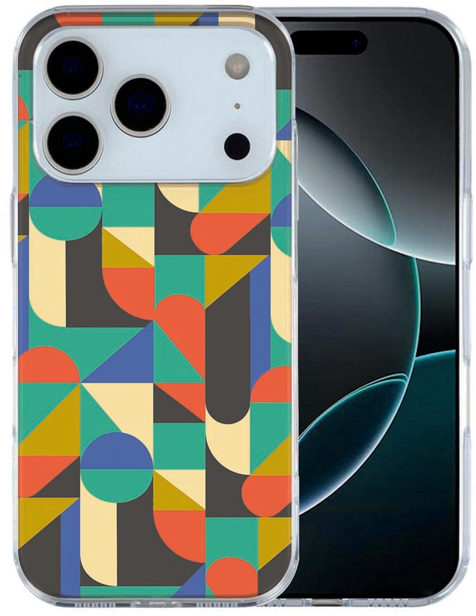 iPhone 17 Pro Max Hoesje Funky Retro – TPU Cover met 70s Vibe