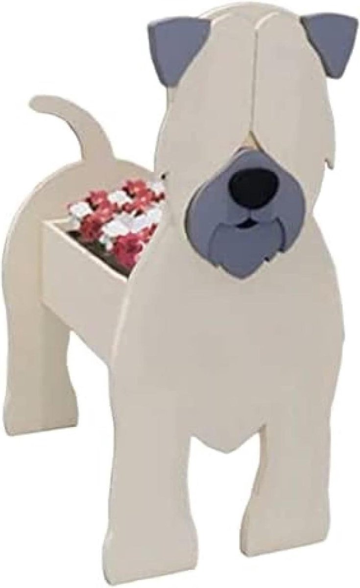 Dog plant pot, creative garden decorative container holder, animal shape cartoon succulent pot, plants not included