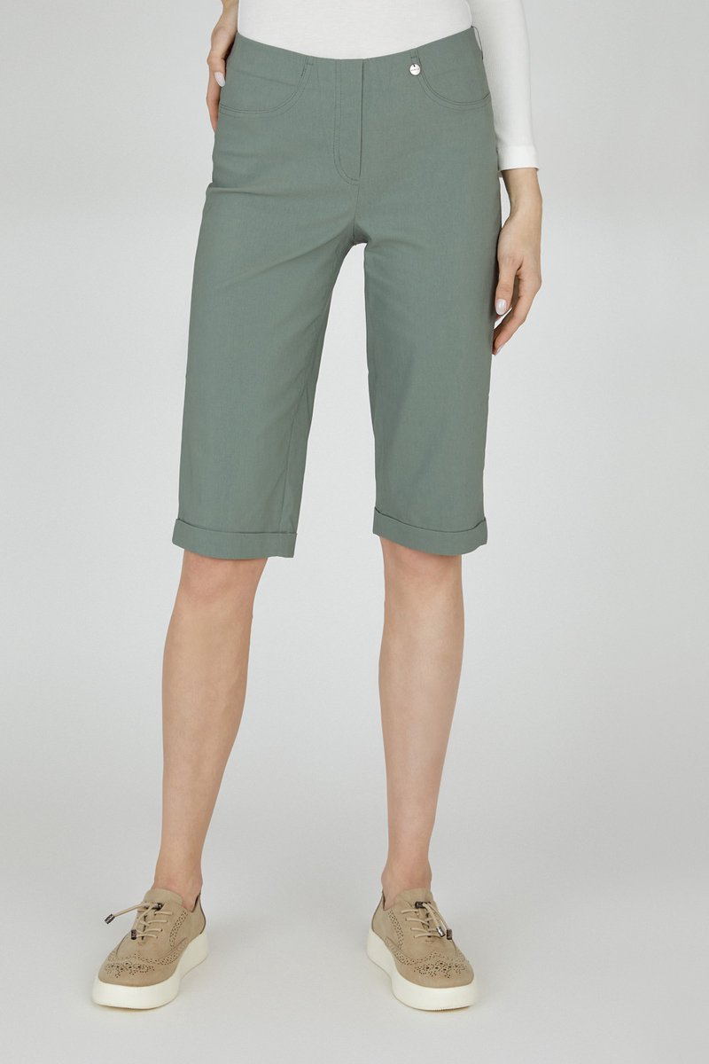 Robell - Model Bella 05 Bermuda - Bengaline Stretch - Olive - EU42