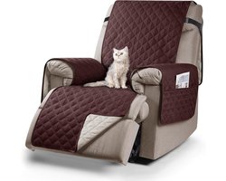TAOCOCO Chair Protector, Relax Chair Cushion with Armrests and Pockets, Waterproof Elastic Chair Cover, Suitable for 25 Inch Wide TV Chair, Deck Chair, Café