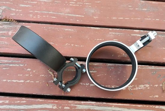 Fietsstuur Bekerhouder - 1 Stuk - Drinkfleshouder - Bidonhouder - Universele Bekerhouder - Fiets Accessoires - Fietsfleshouder - Drankhouder Fiets - Geschikt Voor Koffiebekers, Thee & Warme Dranken - Zilver — afbeelding 3