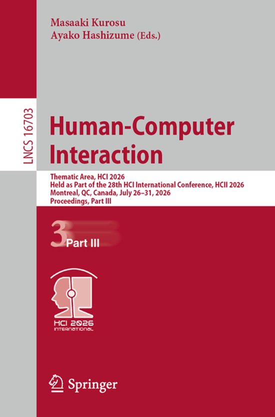 Lecture Notes in Computer Science16703- Human-Computer Inter ... - cover