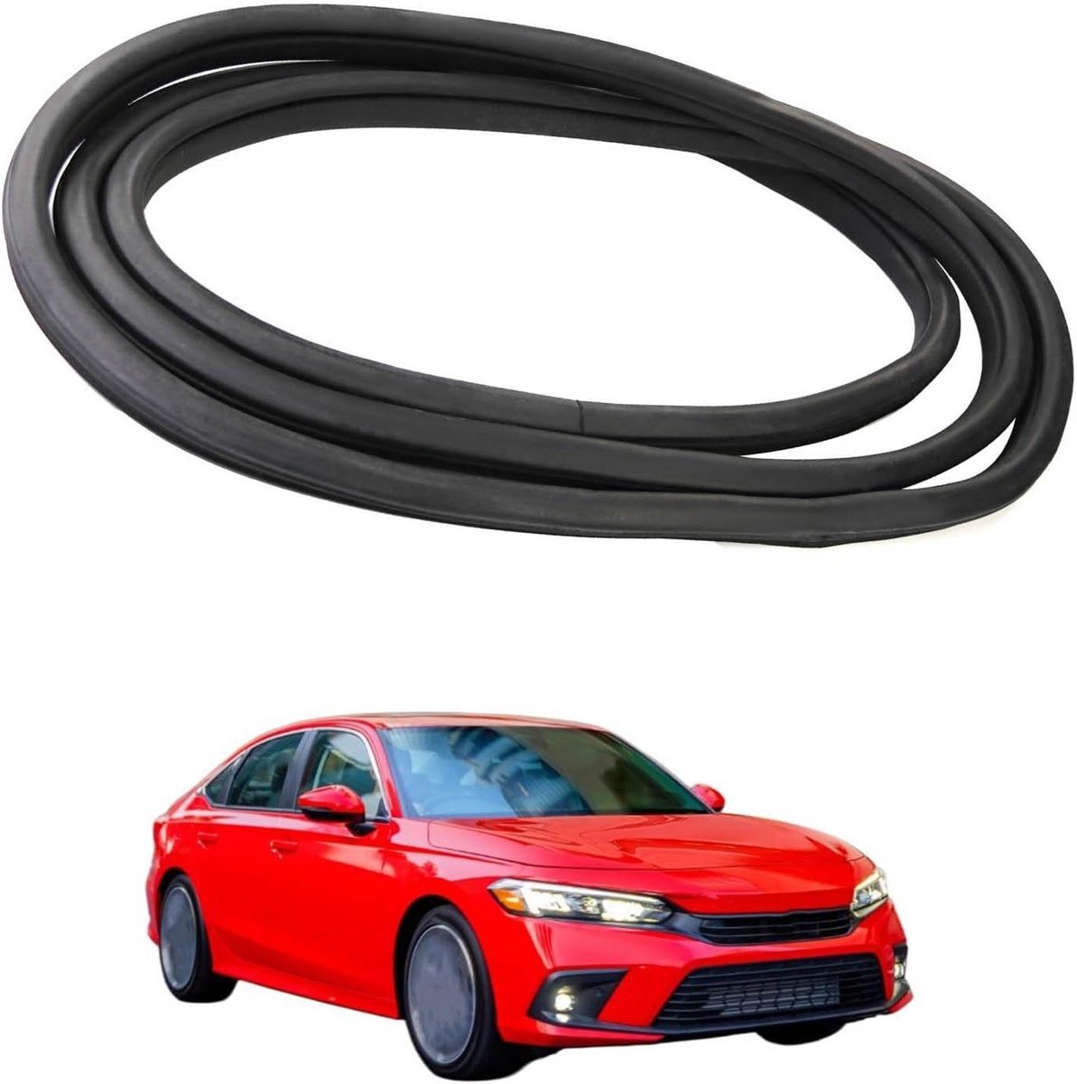 Autodeurrubber - Kozijn afdichting - Auto beschermen - Kliksysteem montage - 1 stuk - Zwart