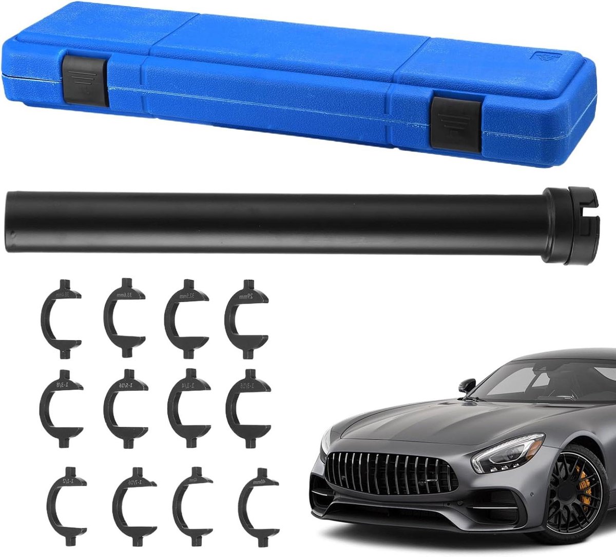 Gereedschap voor het verwijderen van de spoorstang, reparatieset voor binnenste spoorstangen, gereedschap voor de reparatie van voertuigsturingen, voor stuursysteem, auto, chassis, voertuigen