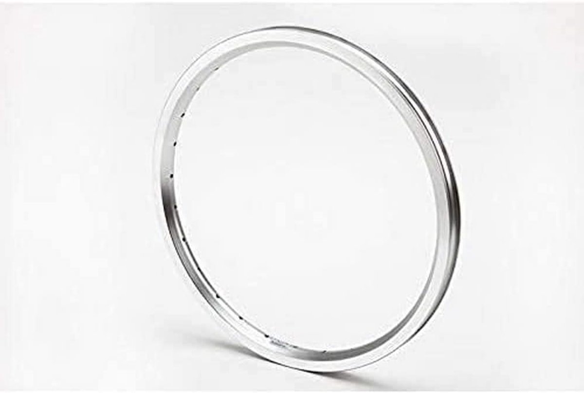 Brompton 16 x 1 3/8, 349 Hoek Geboorde Dubbelwandige Velg - Zilver - 28 Gaats