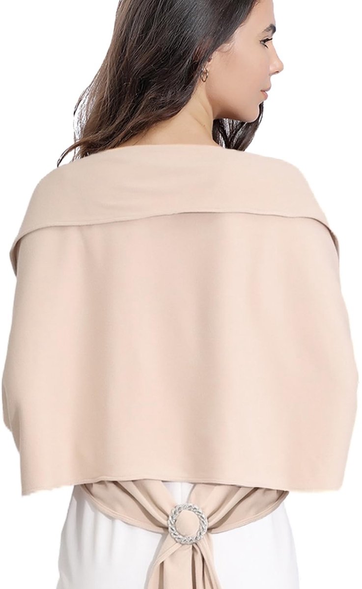 Dailygoods - Dailygoody - Pashmina Sjaal - Bruidsaccessoires - Elegante stola - Geschikt voor bruiden - Perfect voor bruiloften en feesten - Luxe uitstraling