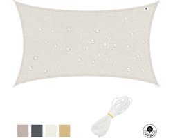 4gardenz Schaduwdoek Waterafstotend Rechthoek 4x6 mtr - Crème