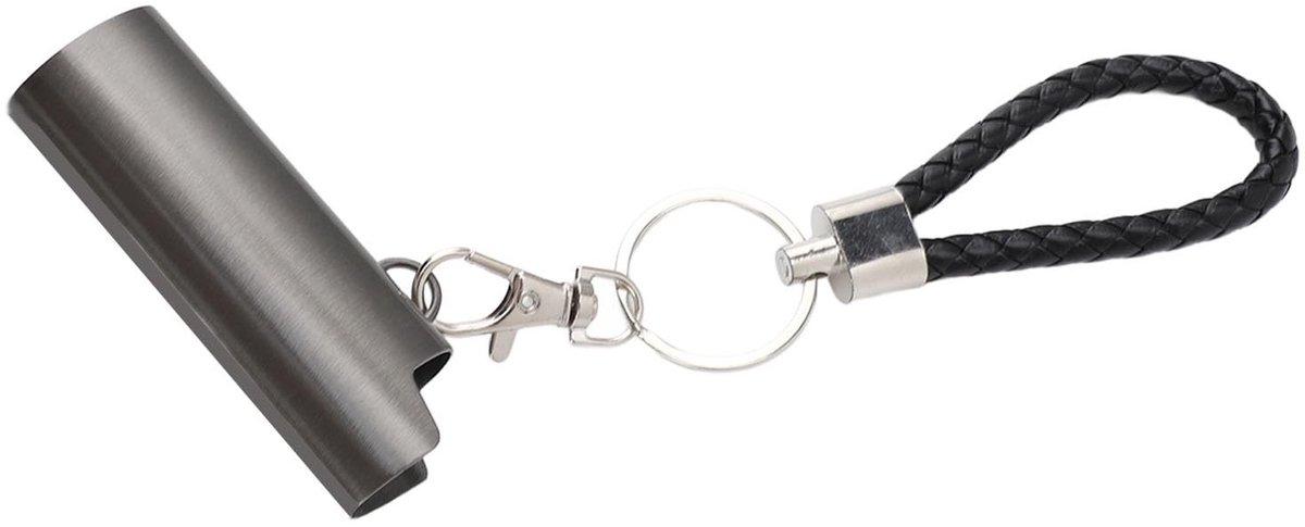 Dailygoods - Dailygoody - Draagbare Sleutelhanger - Aluminium Lichtere Houder - Ideaal voor Heren en Jongens - Compact en Lichtgewicht - Handig voor Sleutels en Ru...