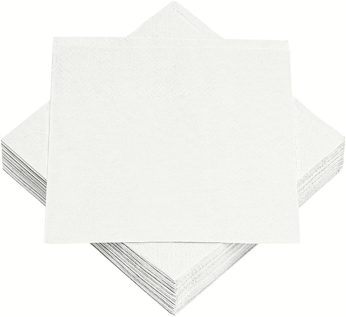 Servetten Papieren - Servetten - Tafel Servetten - Papier - Papieren Wegwerp Servetjes - Feestservetten - Voorjaar Servetten - Lunch/Diner Tafel Decoratie - 2 Laags - Wit - 33 x 33 cm - 40 Stuks - van Imperatoris