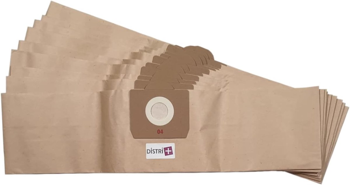 Stofzuigerzakken Papier - Stofzuigerzakken Set - Huishoudelijk Schoonmaken - 10 Stuks - 700 x 185 mm - Bruin