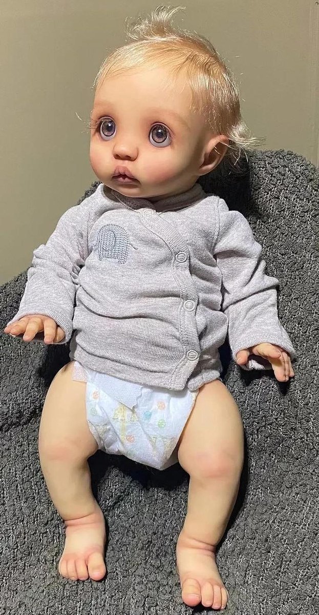 Babypoppen Doek Lichaam - Realistische Reborn - Kind Ontwikkeling - Handgeschilderd Haar - 40 cm - Katoenen Kleding