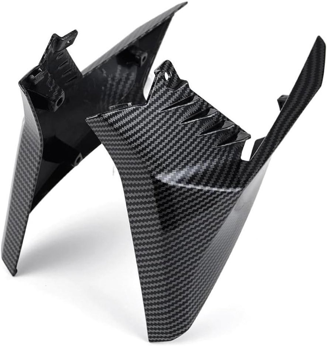 Motorfiets Kuipdelen - Zijpanelen Radiator - Windbescherming Motor - Spuitgiet Gemaakt - 1 Paar - Zwart