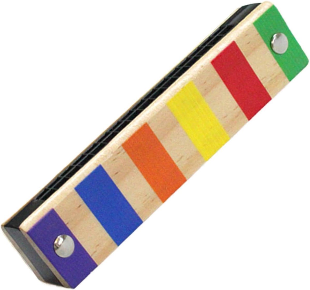 Mondharmonica Kinderen - Muziek Speelgoed - Muziek Ontdekken - 16 Gaten Dubbele Rij - 13 cm - Multicolor