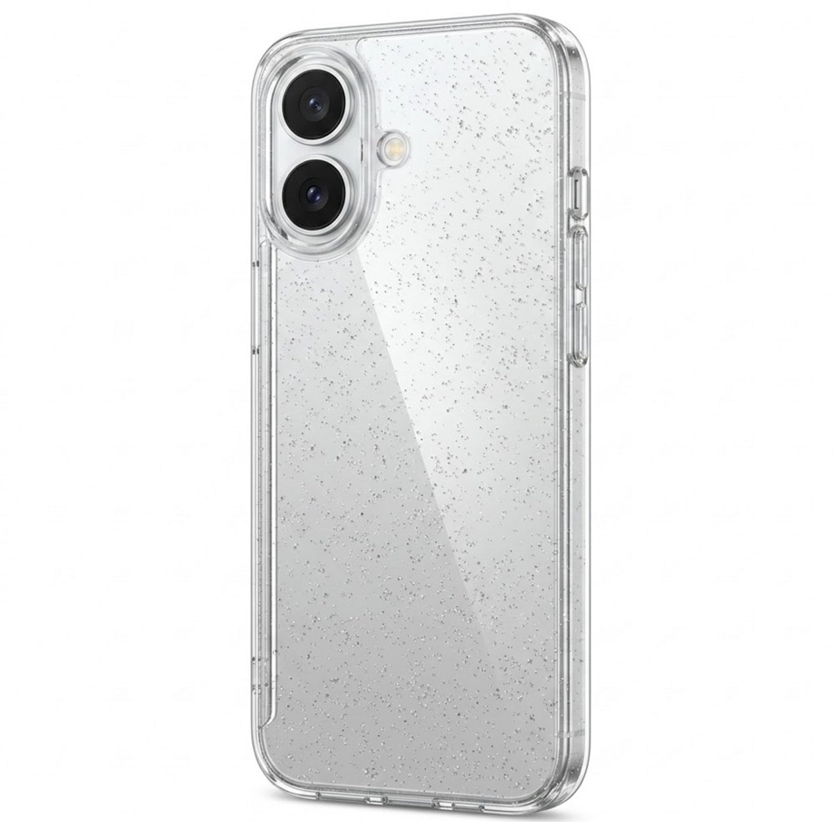Glitter Hoesje Geschikt voor iPhone 16 plus Telefoonhoesje Case transparant