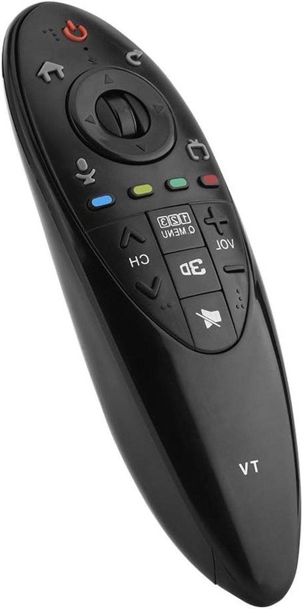 Afstandsbediening - TV Bediening - Smart TV Bediening - Draadloos Bereik 10 Meter - 17 cm Lengte - Zwart