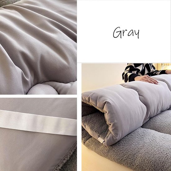 Opvouwbare Matras - Vloerligbed Tatami - Ruimte Besparen - Draagbaar en Compact - 90x200cm - Camel — afbeelding 3