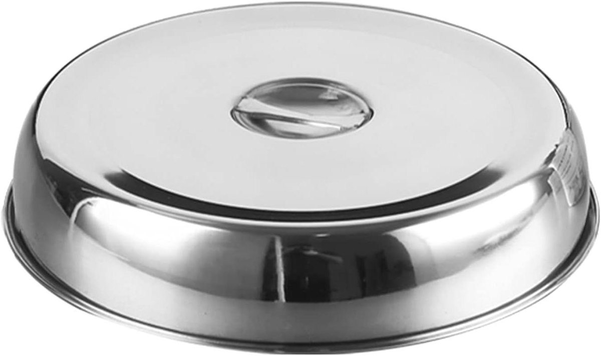 Pan Deksel - Universeel Deksel - Koken en Sudderen - Roestvrij Staal - 36CM - Zilver