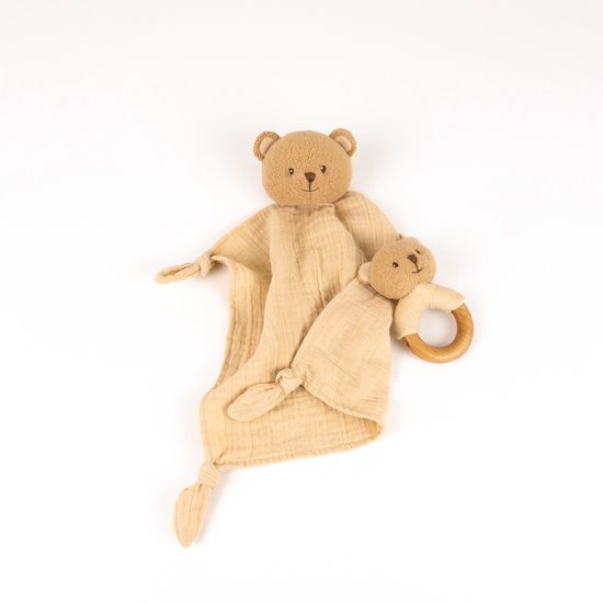 Egmont Toys Marcel de Beer knuffeldoekje met rammelaar in cadeauverpakking. van Egmont Toys — afbeelding 2