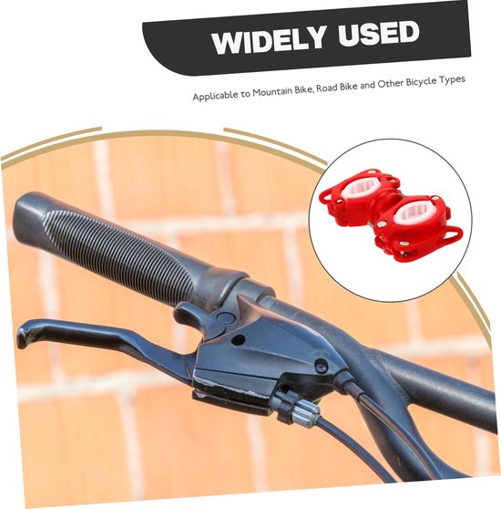 Stokhouder Fiets - Universele Stuurhouder - Zaklamp Monteren - Snelontgrendelingsmechanisme - 10 cm Lengte - Rood — afbeelding 4