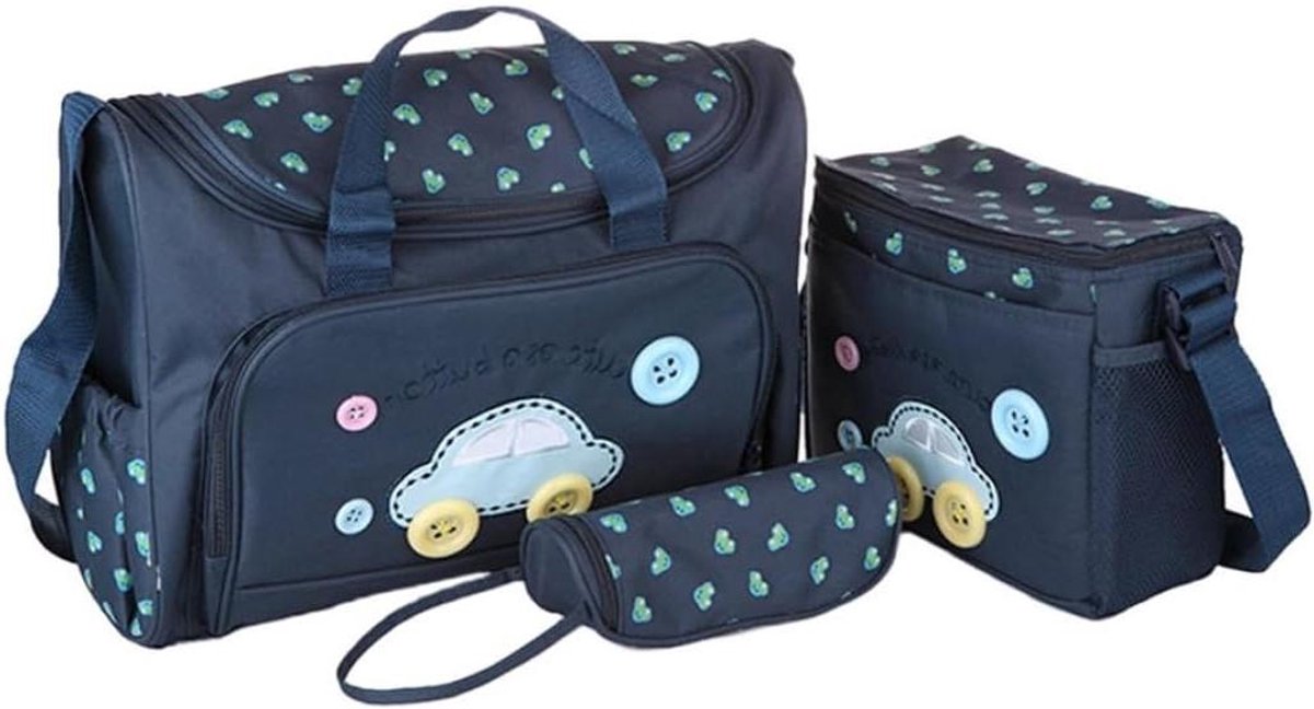 Baby Luier Nappy Bag - Multifunctionele Tote - Babyverzorging Onderweg - Inclusief Aankleedkussen - 38x17x30 cm - Kleurrijk