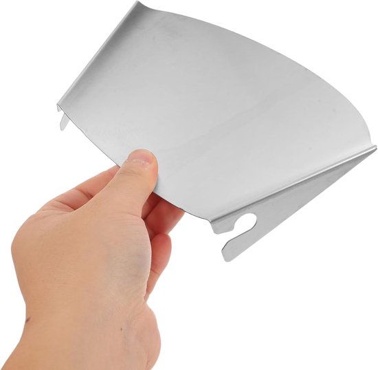 Keukenmixer Accessoire - Giet Schild - Bakken Ingrediënten - Roestvrijstaal Ontwerp - 17.5 cm Lengte - Zilver — afbeelding 4