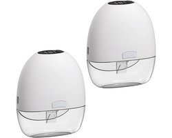 Elektrische Borstkolf - Melkpomp - Efficiënte Melkexpressie - Handsfree Draagbaar - 2 Stuks - Wit