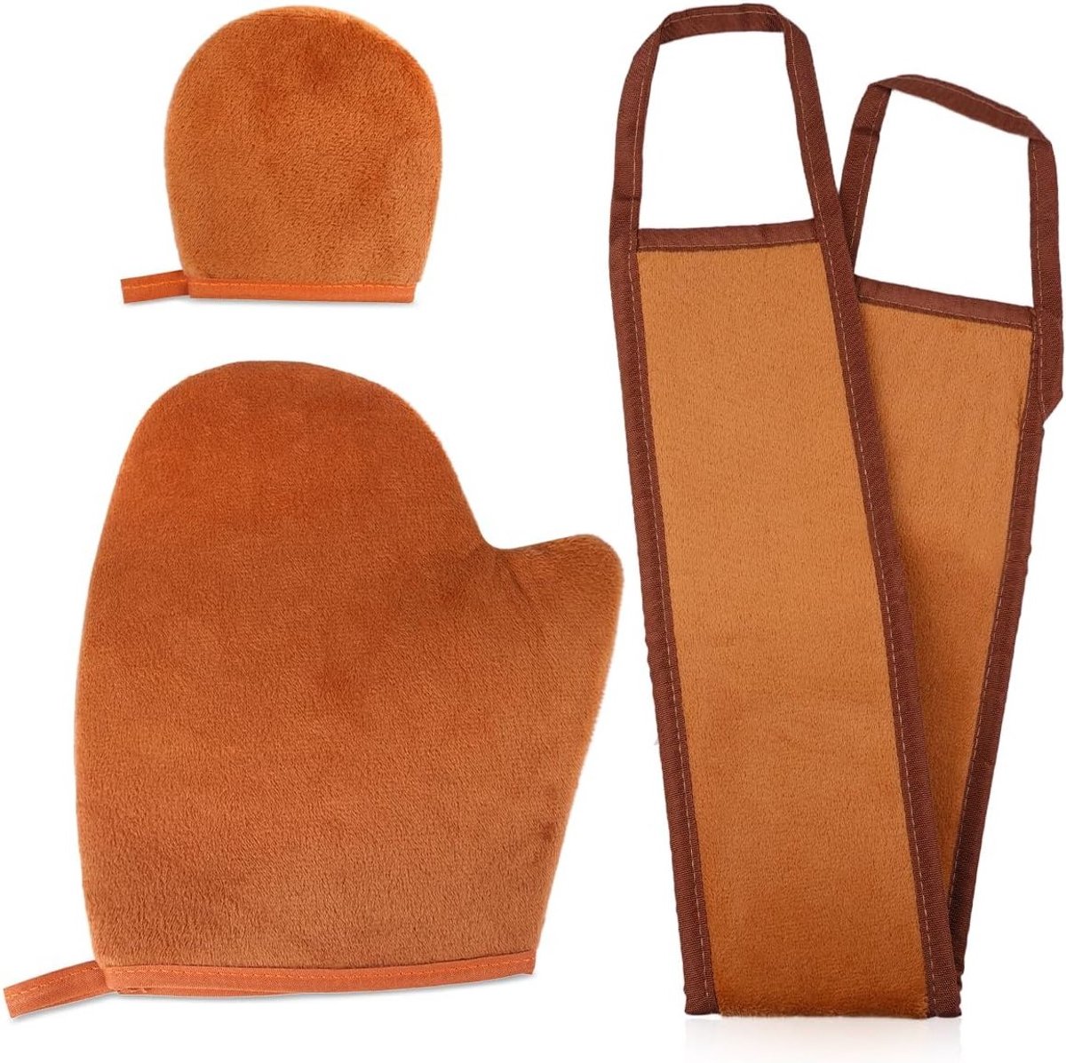 Set van 3 Herbruikbare Zelfbruiningshandschoenen - Dubbelzijdige Applicator voor Lotion, Mousse en Huidverzorging