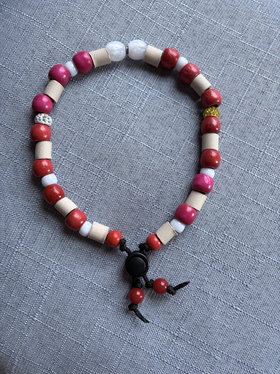 Natuurlijke Keramische Kralenketting voor Honden(anti vlo/teek) – Handgemaakt & Stijlvol-Lola-33/36cm-NaamopKado-Hondensierraad