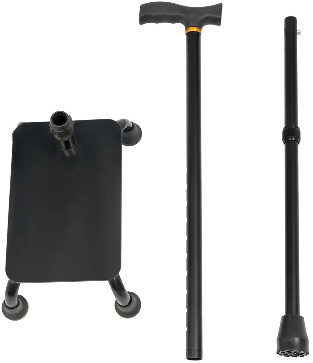 Cellista Trapklimhulp 150kg - Verstelbare Wandelstok Ouderen - 2-in-1 Loophulp - Mobiliteitshulp Trap - Ergonomische Wandelstok - Loopstok Senioren