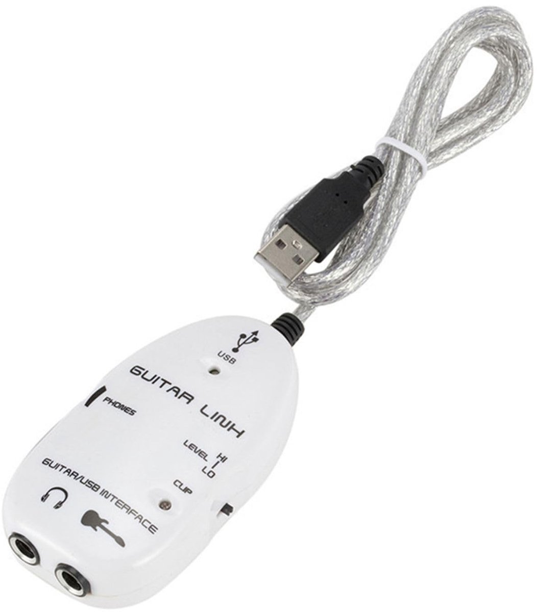 Cosensi - Dailygoods - USB Audio-Interface voor Gitaar met Kabeladapter
