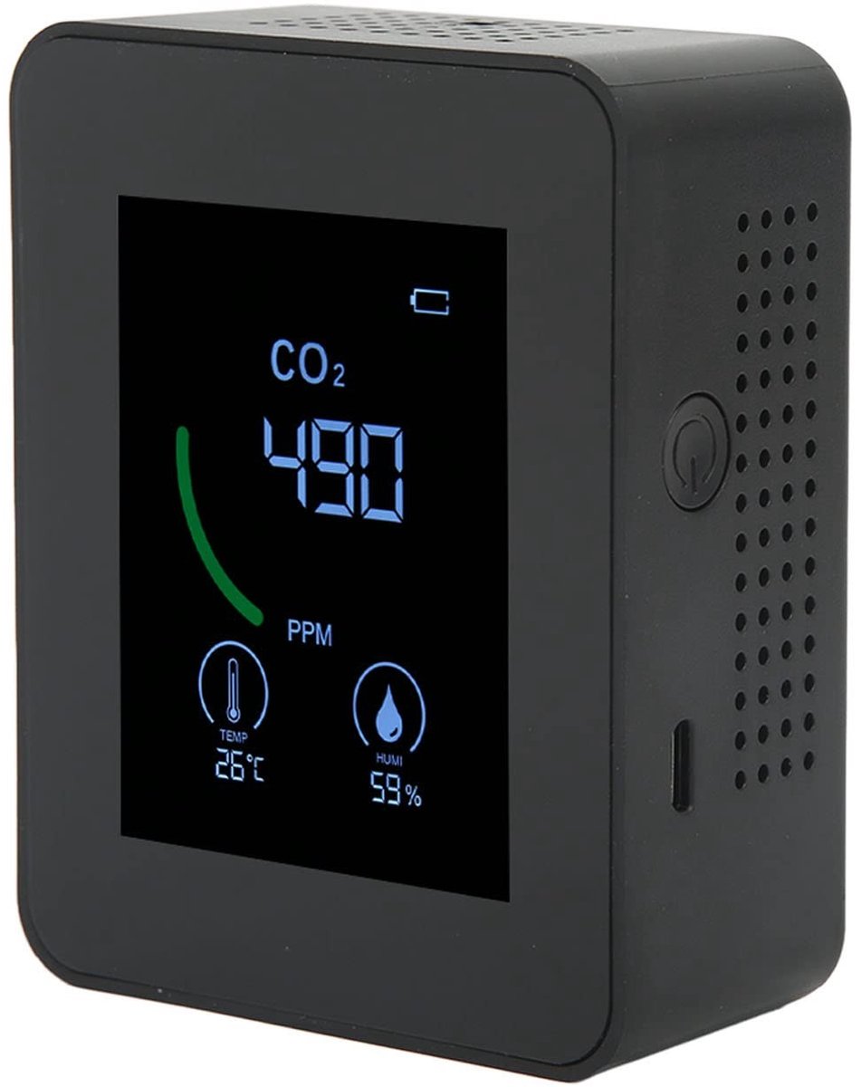 Dailygoody - Co2 Detector - Luchtkwaliteitsmonitor - Groot Scherm