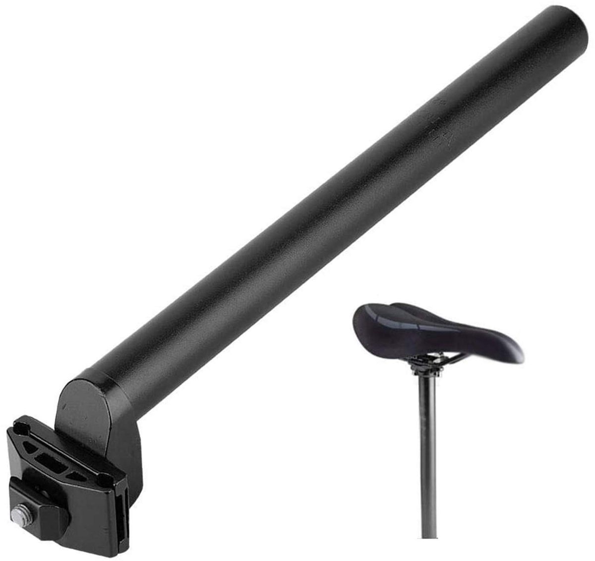 Cosensi - Dailygoody - Aluminium Legering Mountainbike Zadelpen - Verstelbare Klem - Zwart - Geschikt voor Racefiets en MTB - Ideaal voor BMX - Hoogte Verstelbaar