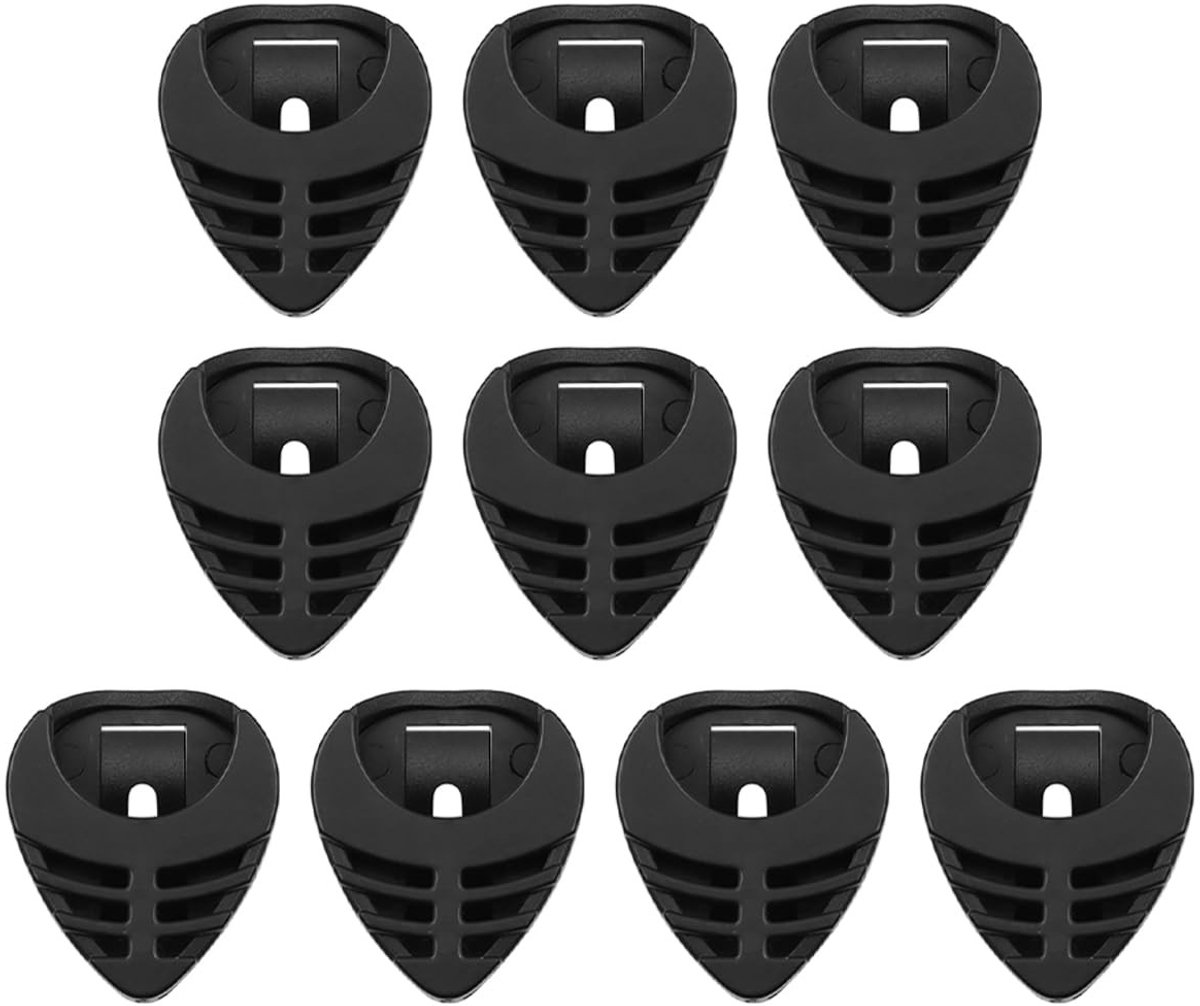 Cosensi - Dailygoods - Driehoekige Gitaarplectrumhouder voor Bas en Ukulele, Set van 10