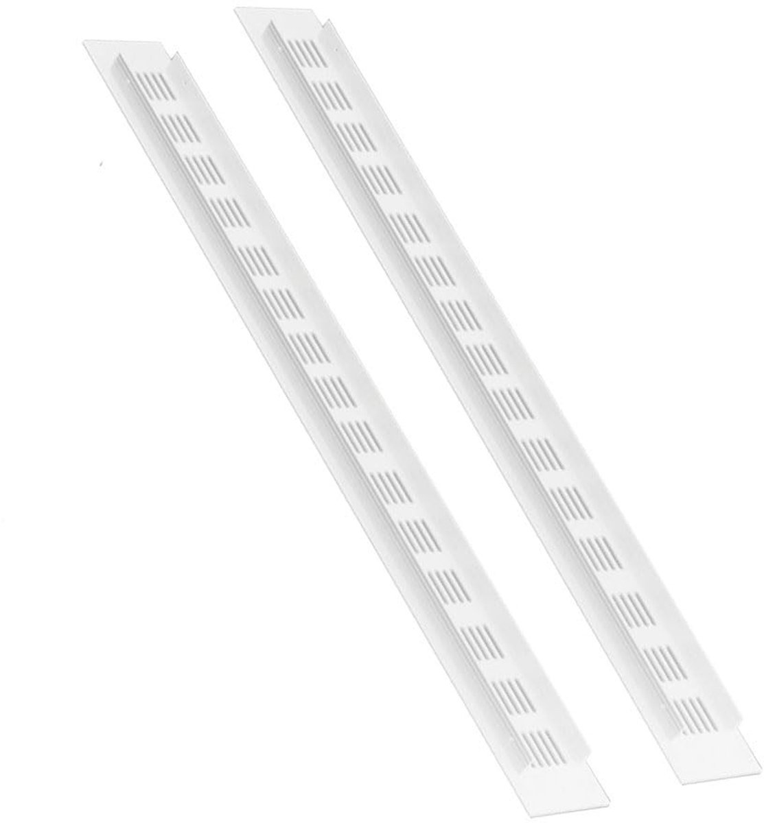 Dailygoods - Set van 2 Witte Aluminium Luchtventilatieroosters