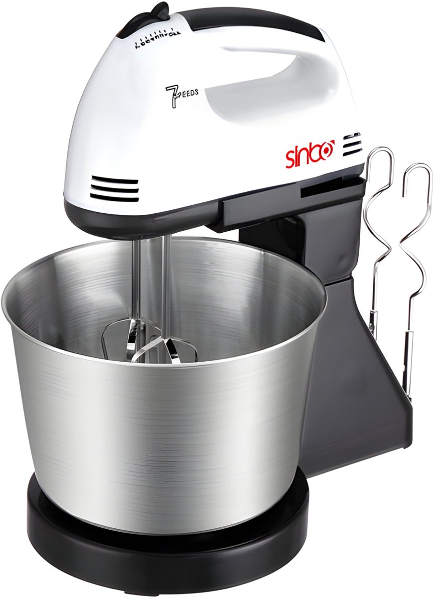 Dailygoods - Handmixer met Kom en 7 Snelheden