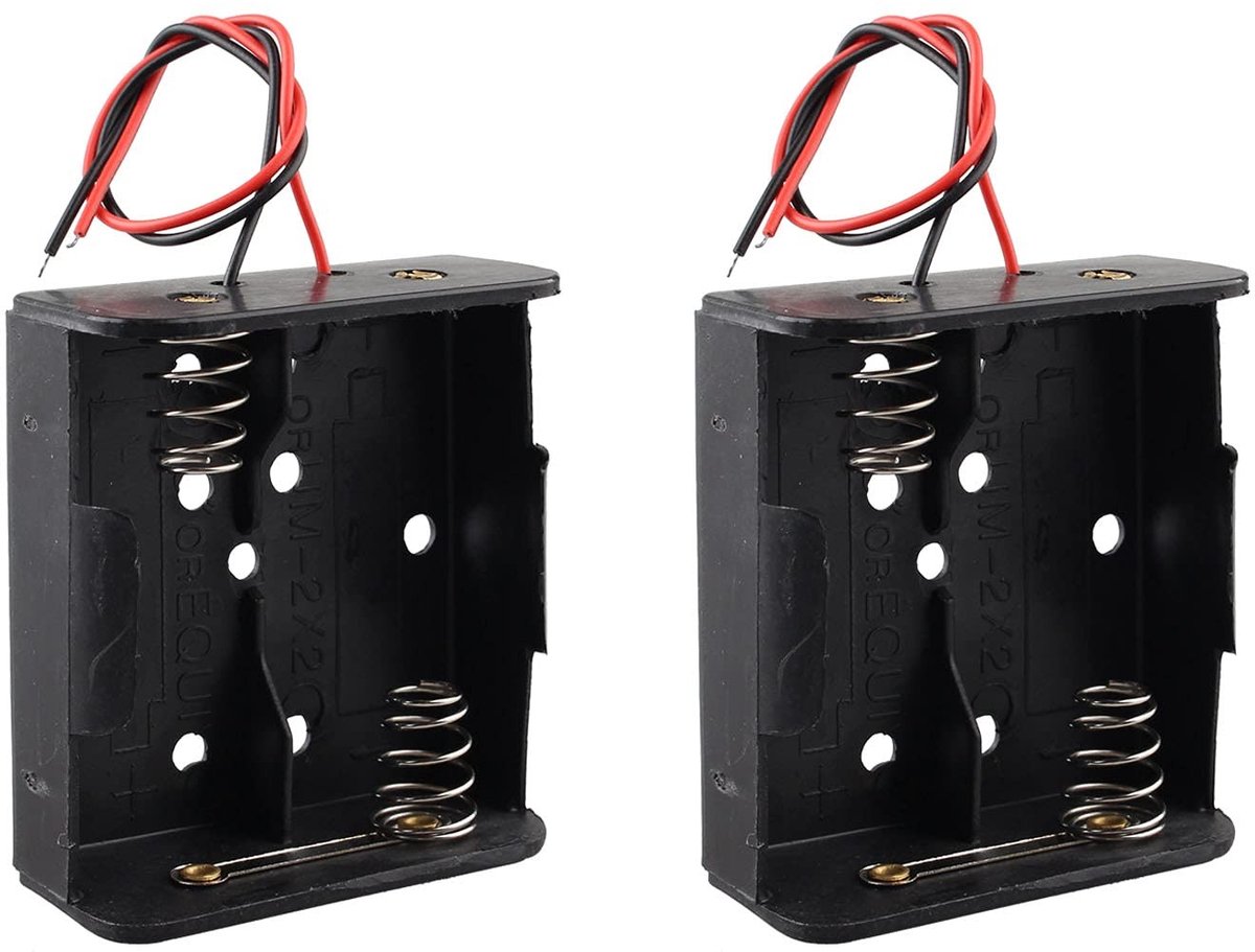 Dailygoods - Cosensi - 2 Stuks C Batterijhouder met Draad voor Organisatie