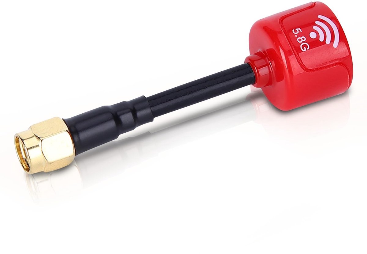 Dailygoods - 5.8 GHz Mini Antenne met 3dBi Gain voor FPV Racing Drones (Rood)