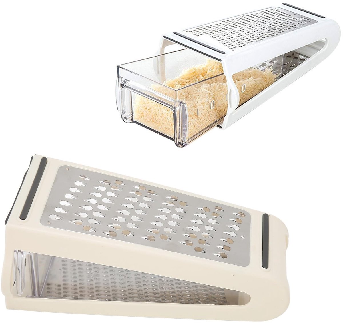 Dailygoods - Dubbelzijdige Kaasrasp met Transparante Container