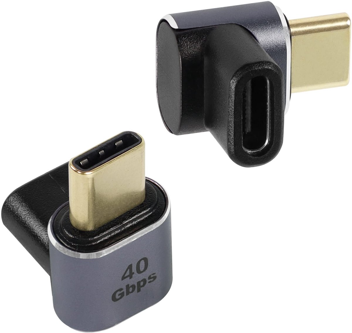 Dailygoods - Haakse USB C Adapter Koppeling voor Mannelijke en Vrouwelijke Verbinding