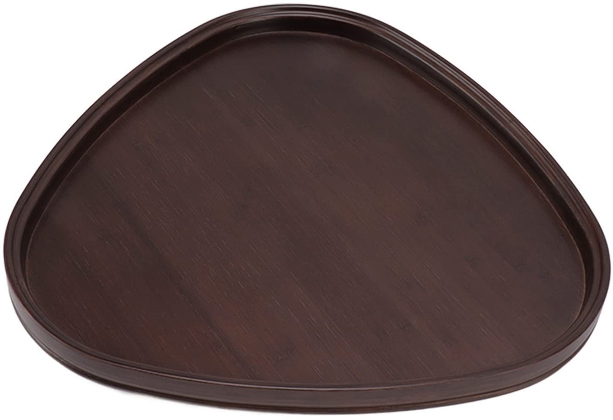 Dailygoods - Houten Dienblad Driehoekig 32 x 31 cm voor Serveer- en Decoratiedoeleinden
